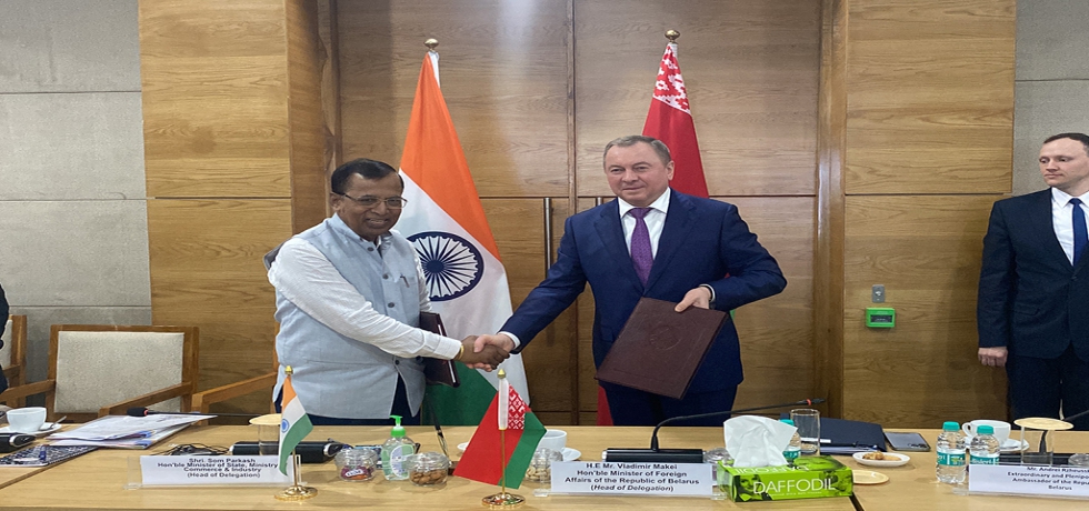 Foreign Minister of Republic of Belarus H.E. Vladimir Makei visited India on 9-10 November, 2022